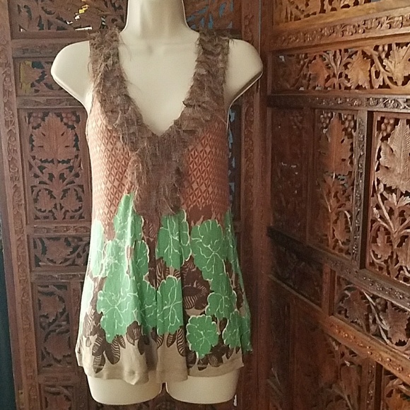 Deletta Anthropologie XS shirt tank top - Picture 2 of 6